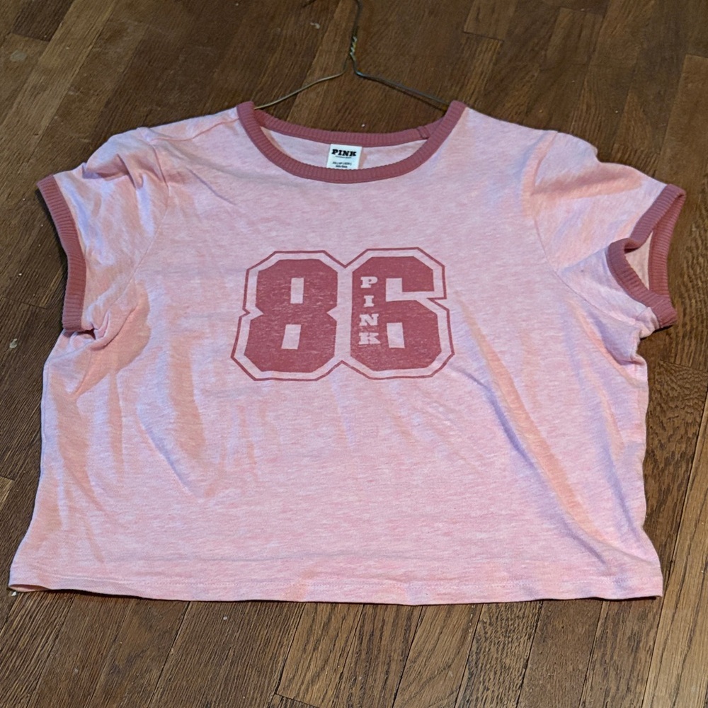 NWOT PINK Victoria's Secret Crop Top